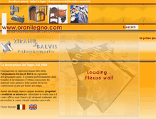 Tablet Screenshot of oranilegno.com